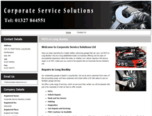 Tablet Screenshot of corporateservicesolutions.co.uk